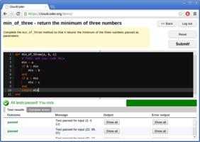 CloudCoder screenshot